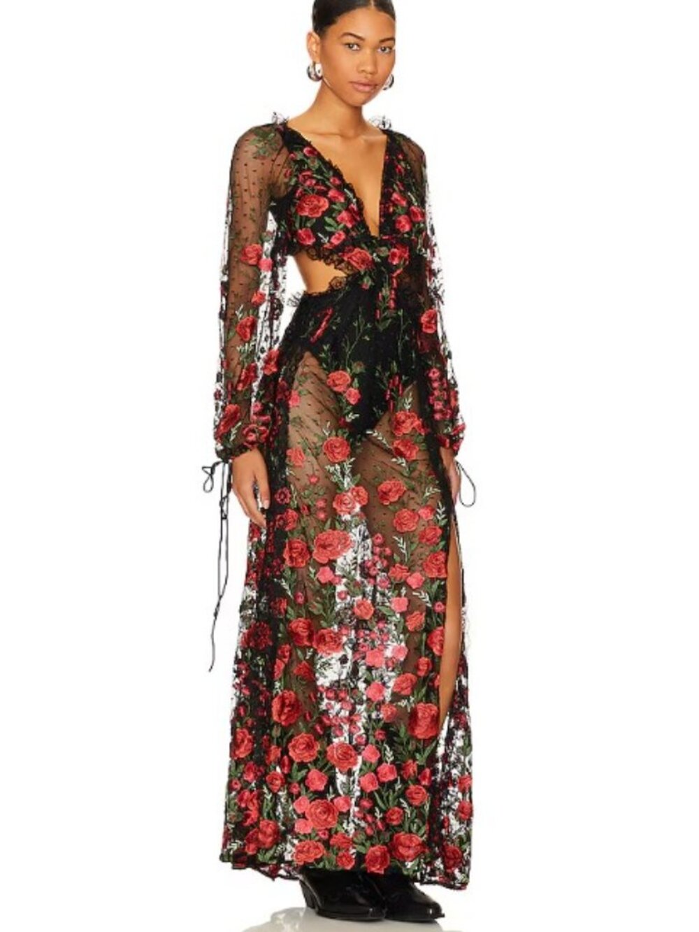 NWOT For Love & Lemons Araceli Maxi Dress Sz M - Picture 2 of 3